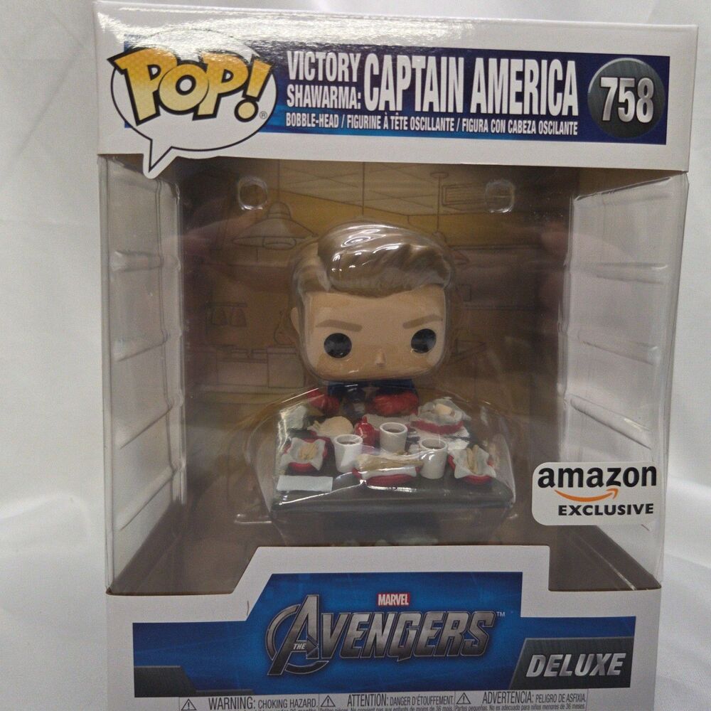 NIB Funko Pop Deluxe‎ Victory Shawarma Captain America #758
